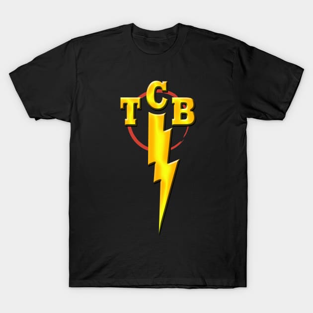 Elvis TCB Logo -  Taking Care of Business T-Shirt by hauntedjack